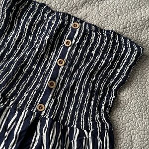 Garage strapless romper